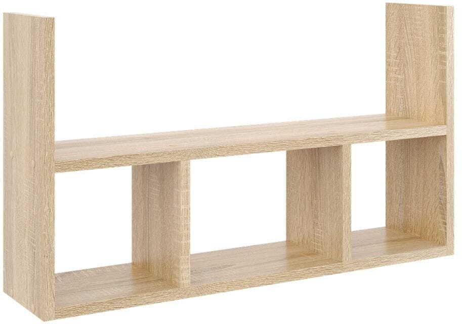 KROKUS Półka ścienna, wiszący regał, 79x18x45 cm, dąb sonoma, mat