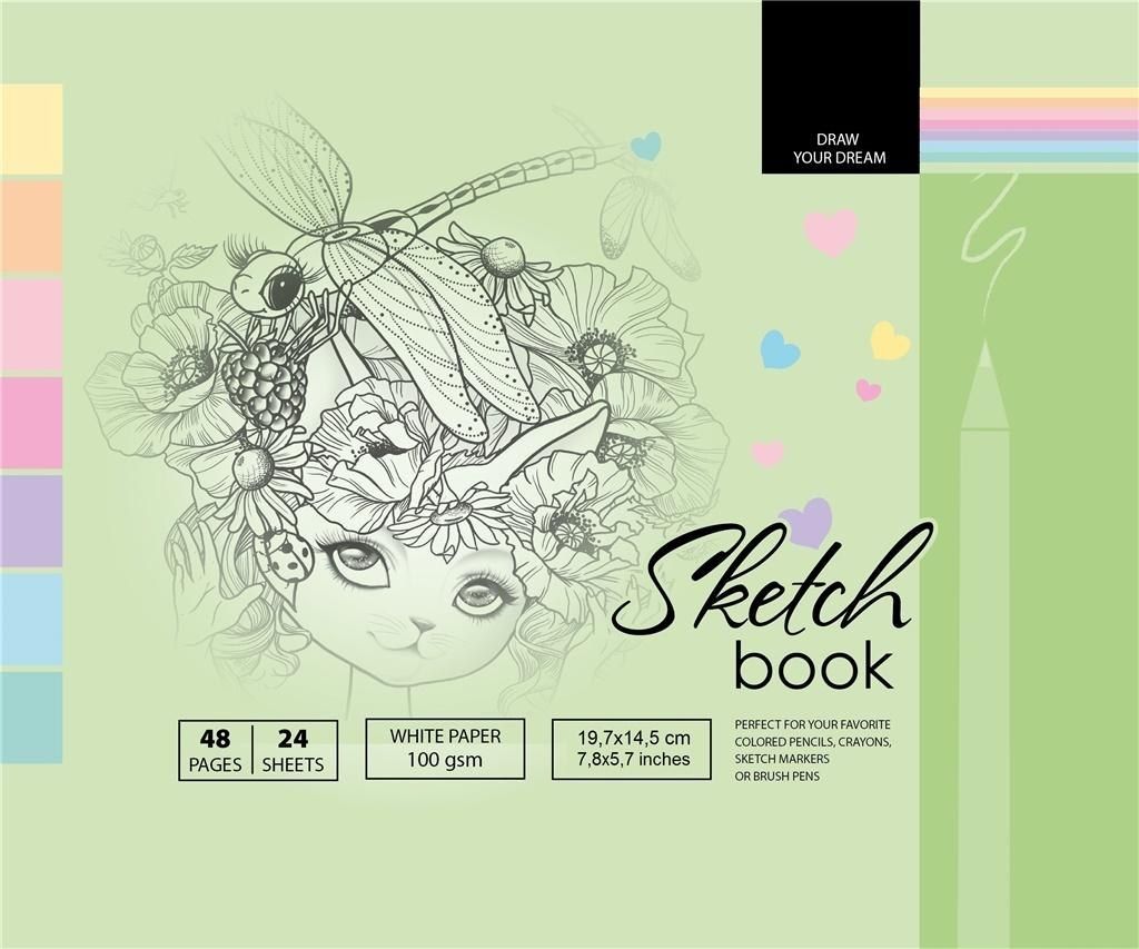 Fresh Szkicownik 14.5x19.7cm 48k zielony