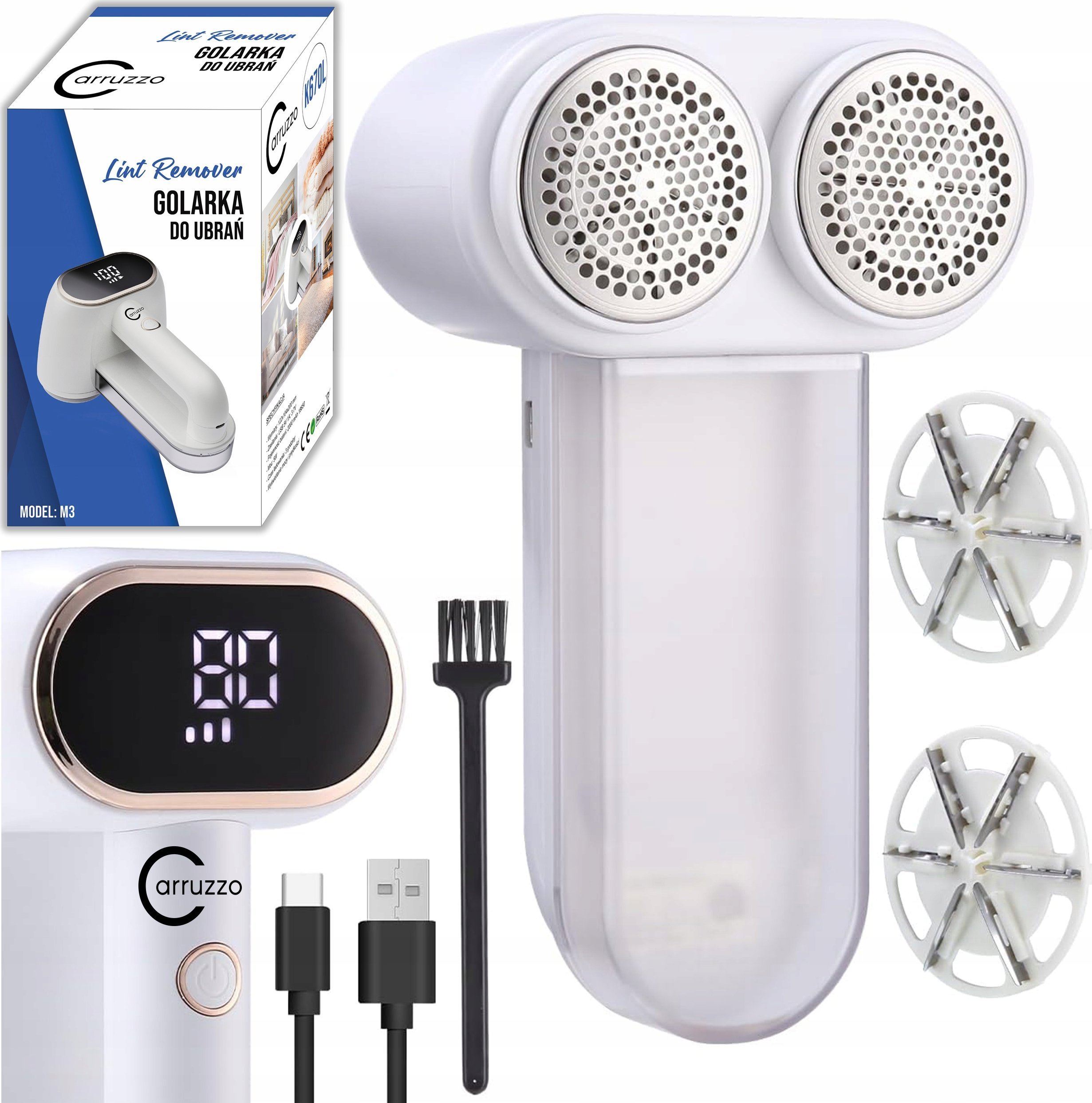 Gotel K670L GOLARKA DO UBRAŃ PODWÓJNA REMOVER PRO