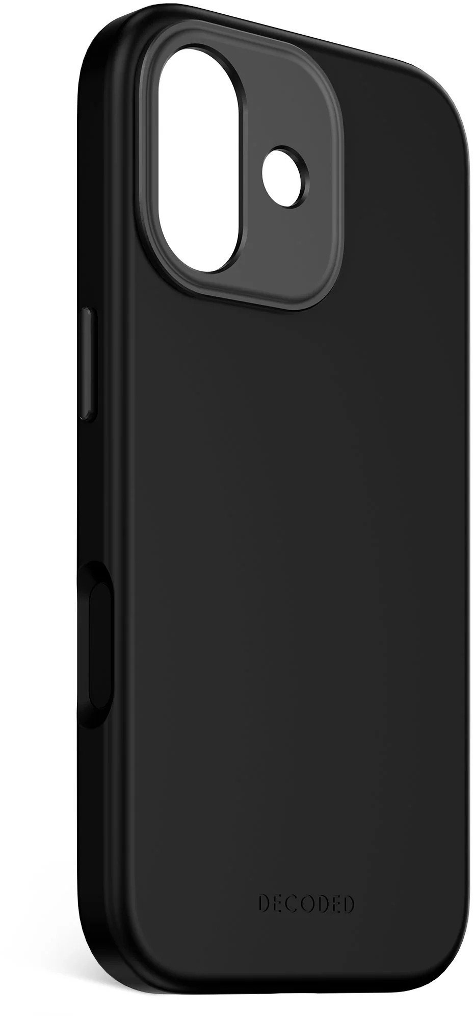 Decoded AntiMicrobial Silicone Backcover - silikonowa obudowa ochronna do iPhone 17 kompatybilna z MagSafe (phantom black)