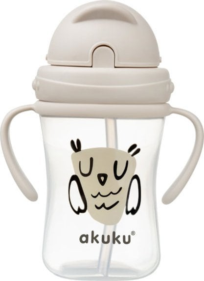 Akuku A0204 BIDON Z CHOWANĄ SŁOMKĄ SOWA