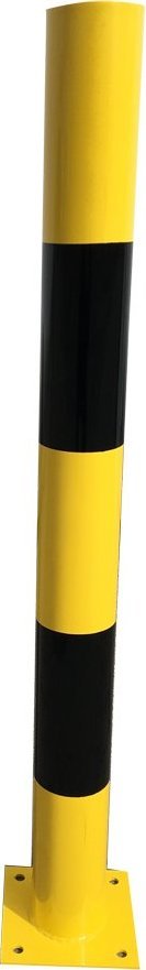 Elkor Stalowy słupek ochronny z czarnymi pasami (wys. 1000 mm)