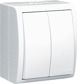 Kontakt-Simon Łącznik świecznikowy IP54 Aquarius biały - AQW5/11