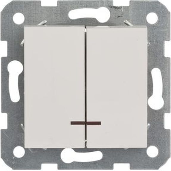 Viko Łącznik świecznikowy Karre dwugrupowy z podświetlaniem biały (90963650)