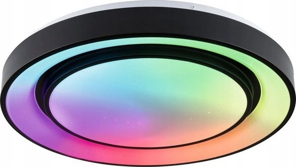Lampa sufitowa Paulmann Panel Rainbow Dynamic 38,5W RGB Zmienna Biel Biały/czarny