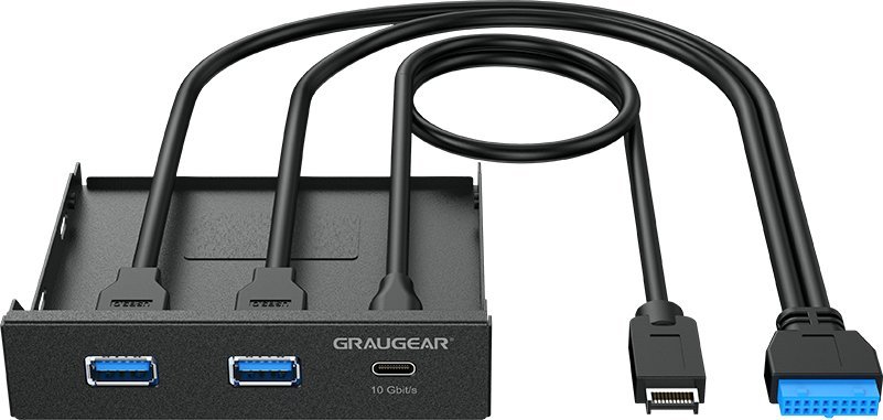 Graugear Multi Frontblende mit USB 3.1 - G-MP01
