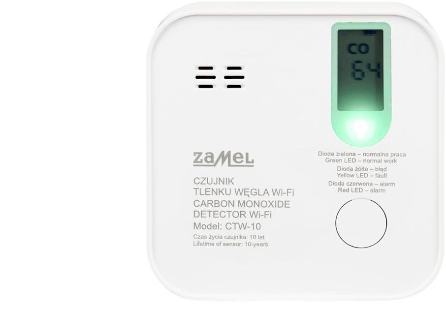 Czujnik tlenku węgla (czadu) Wi-Fi TUYA TYP CTW-10 GAR10000082