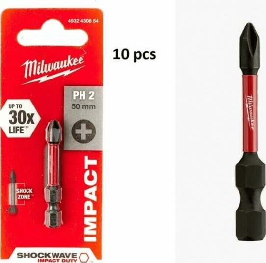Milwaukee BIT SHOCKWAVE PH2 50MM 1 SZT.