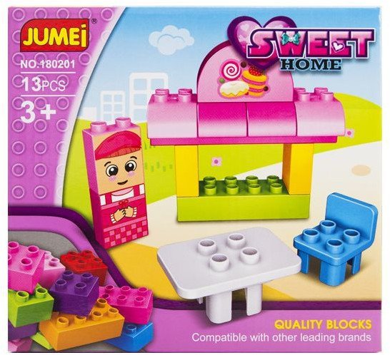 Klocki Jumei 3+ CUKIERNIA 13 elementów, 20x19cm
