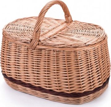 Wiklinowy Świat Piknik bagażowy wiklinowy kosz