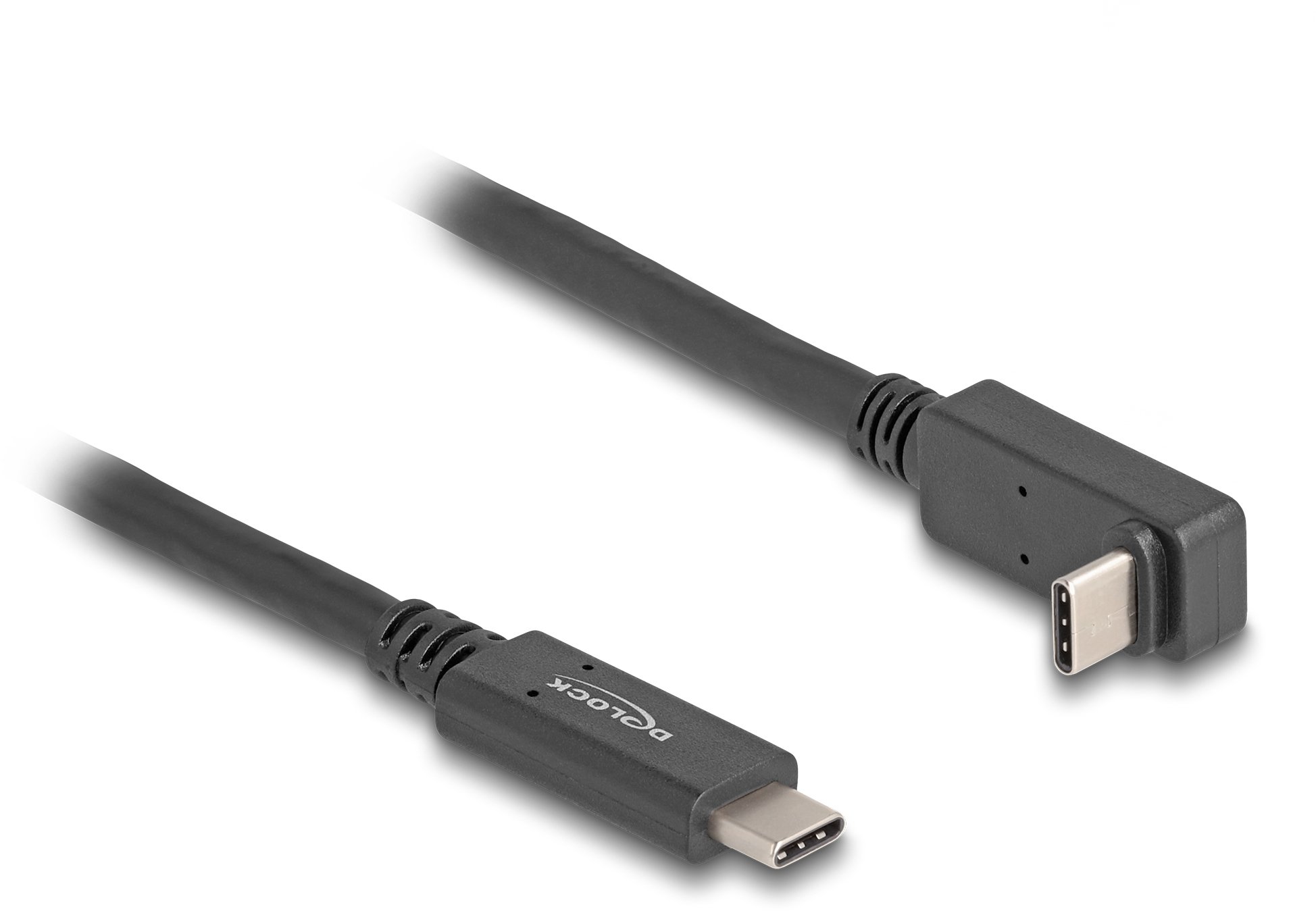 Kabel USB Delock Kabel USB 10 Gbps USB Type-C męski na USB Type-C męski, kątowy, w górę/w dół, 1 m 4K PD 60 W z E-Marker