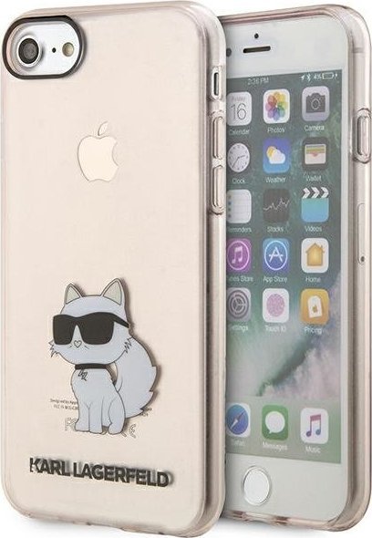 Karl Lagerfeld Etui Karl Lagerfeld KLHCI8HNCHTCP Apple iPhone SE 2022/SE 2020/8/7 różowy/pink hardcase Ikonik Choupette