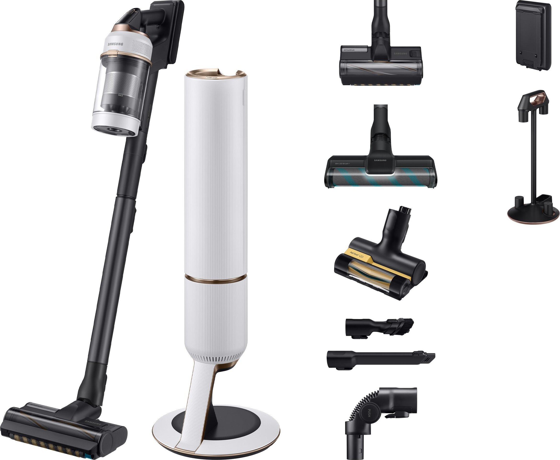 Odkurzacz pionowy Samsung Bespoke Jet Plus Complete VS20B95843W/GE