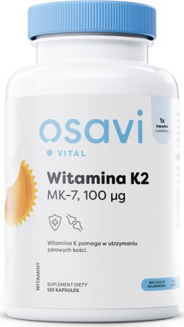 Osavi OSAVI_Vital Witamina K2 MK-7 100 mcg suplement diety 120 kaps.