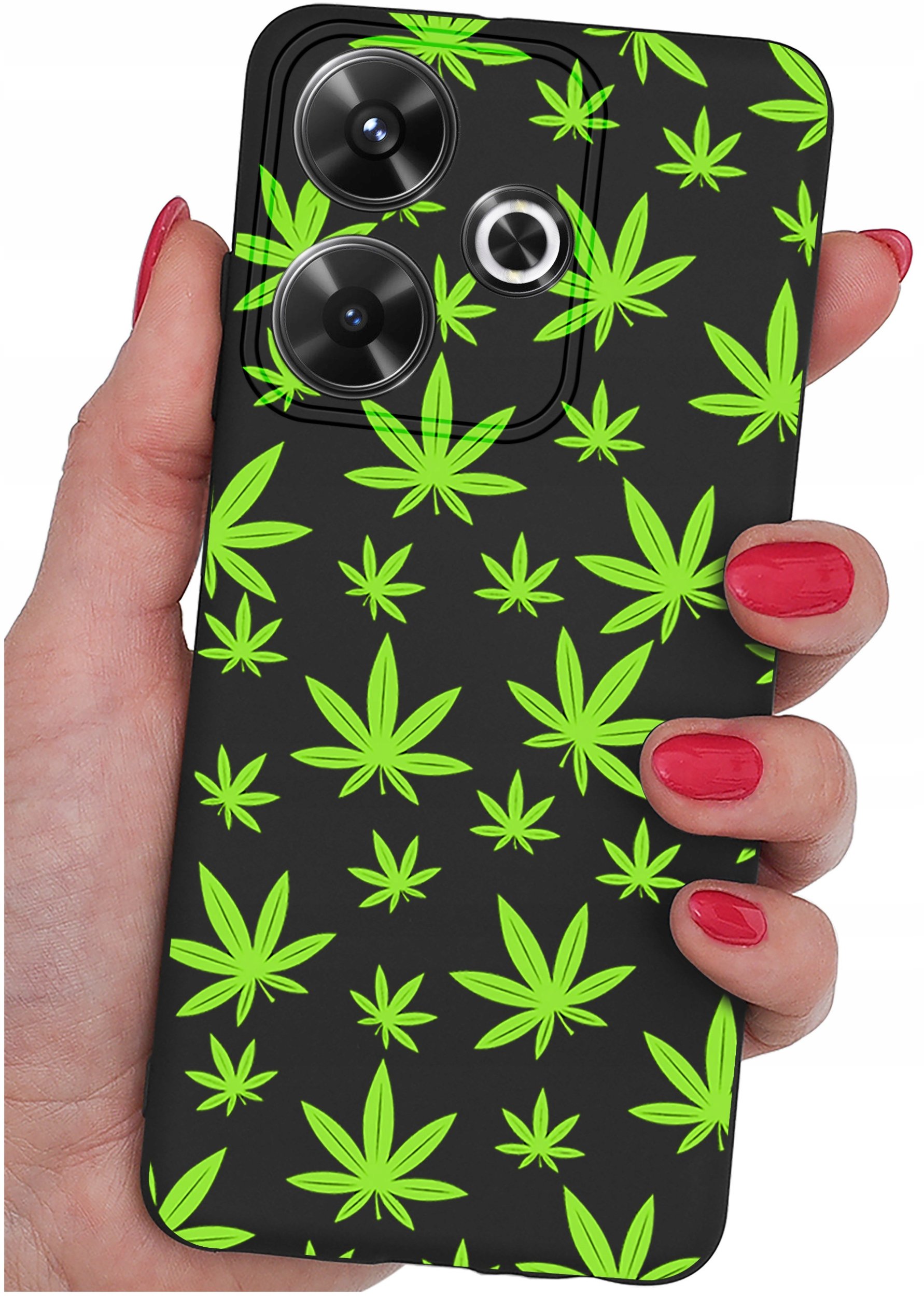 Etui do Xiaomi Redmi 13 4G WZORY |SILIKONOWE MATT CASE + SZKŁO 9H