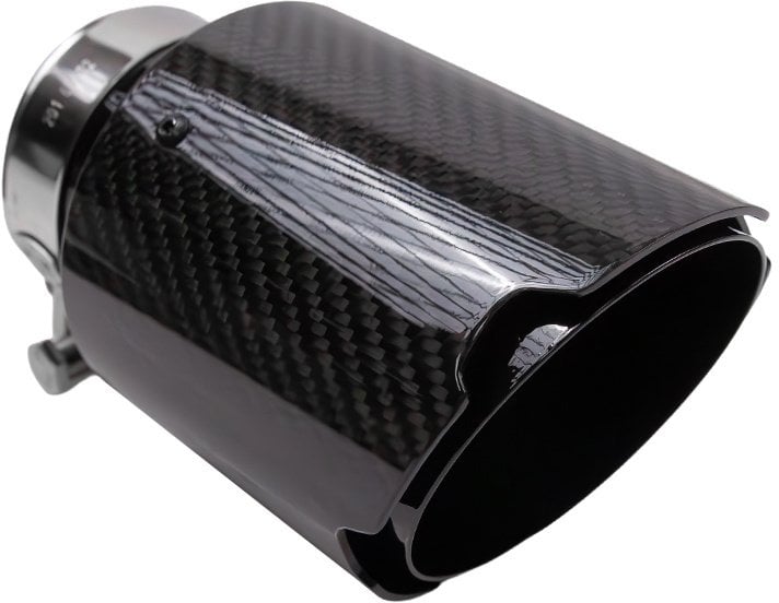 Końcówka tłumika 89mm wejście 76mm Carbon Gloss