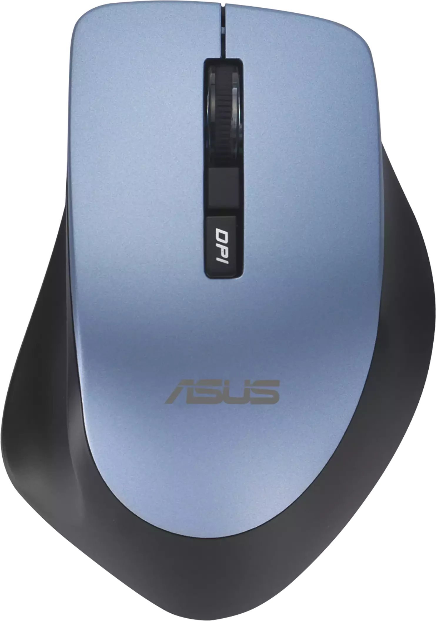 Mysz Asus Optyczna mysz bezprzewodowa z interfejsem USB szara niebieska WT425 90XB0280-BMU0Q0