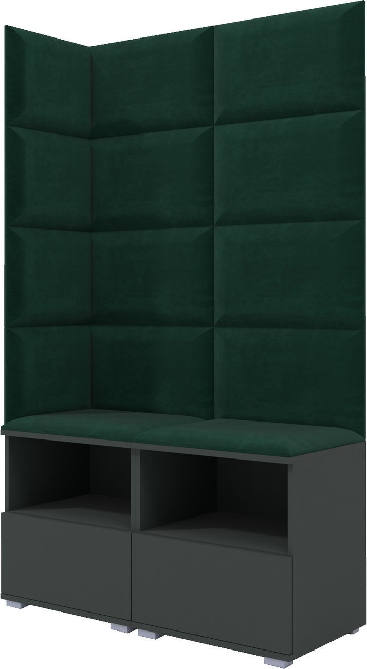 Ravio Tapicerowana garderoba Nela V - kolor grafit + tkanina Trinity 28