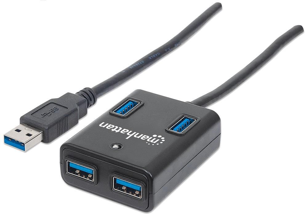 HUB USB Manhattan 4x USB-A 3.0 (162296)