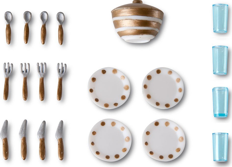 Micki Zestaw Zastawa obiadowa do domku dla lalek Lundby