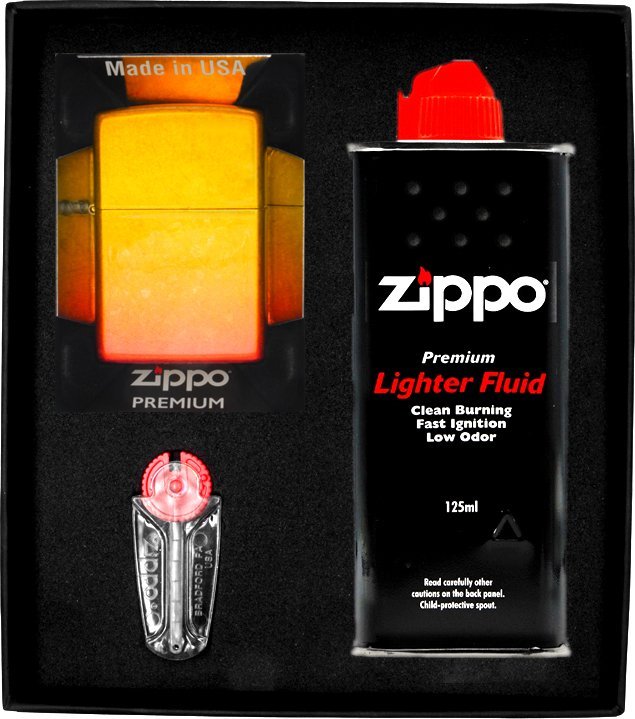 Zestaw ZIPPO Zapalniczka OMBRE ORANGE YELLOW Prezentowy No1