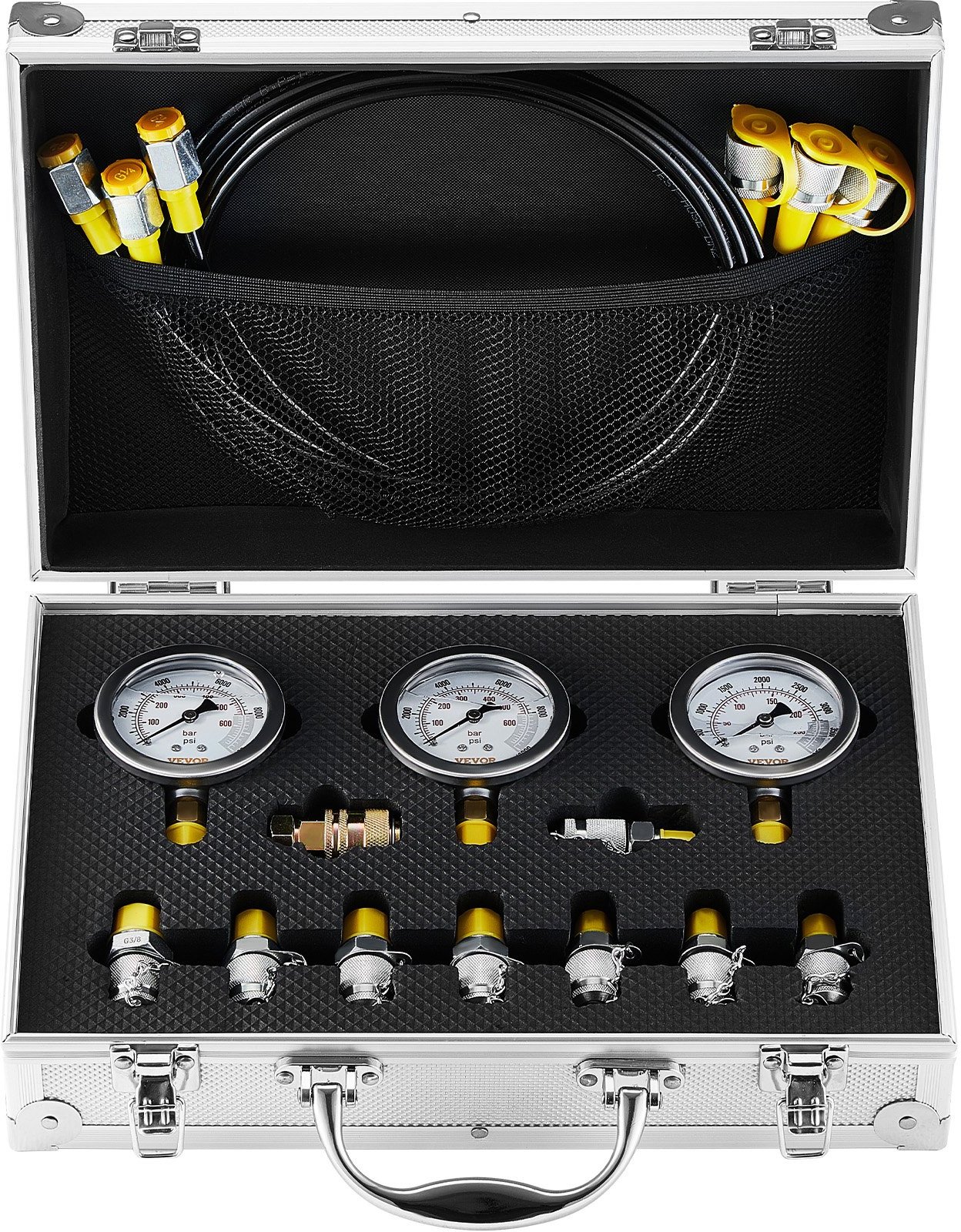 Zestaw do pomiaru ciśnienia hydraulicznego 9 złączy