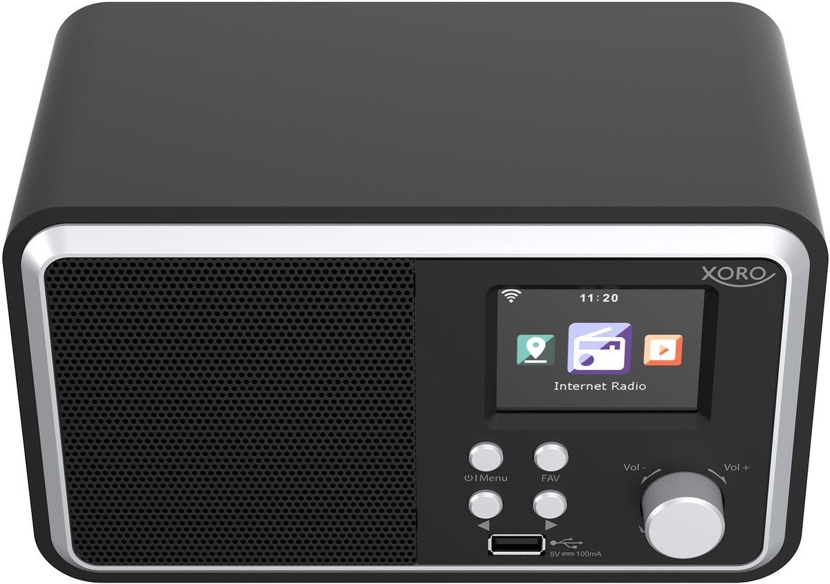 Xoro DAB 300 IR, Internet Radio, DAB+,BT,USB,UPnP, Schwarz