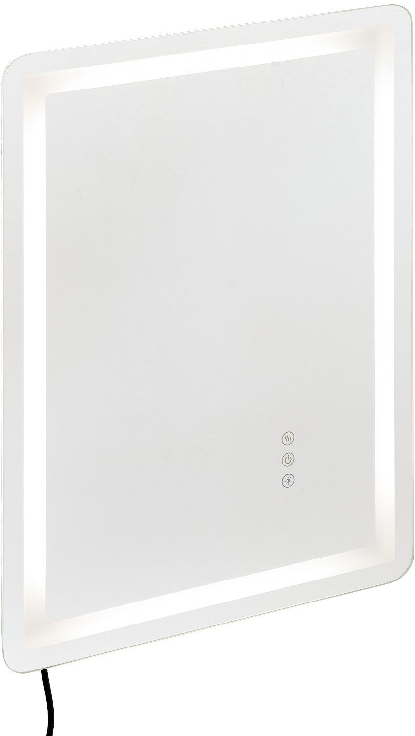 Lustro LED do Łazienki 50x70 cm z Podświetleniem i Funkcją Anti-Fog