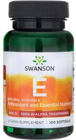 Swanson Witamina E naturalna 400 IU 100 kapsułek