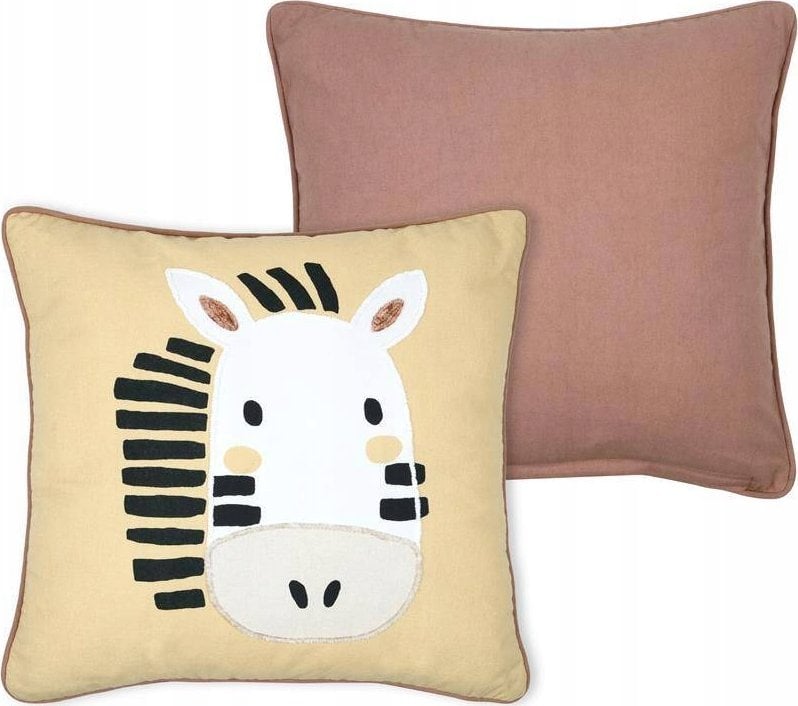Poduszka dekoracyjna do pokoju dziecka COQUIN zebra, 40 x 40 cm