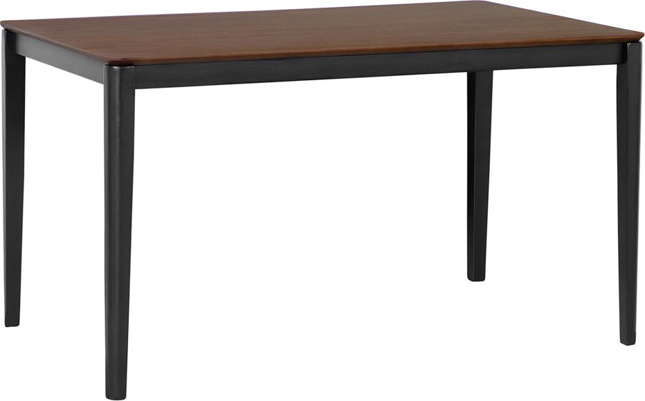 Beliani Stół do jadalni 135 x 80 cm ciemne drewno CEDAR