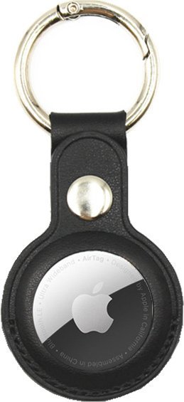 Korbi SKÓRZANE ETUI BRELOK KLUCZY APPLE AIRTAG CZARNE 7