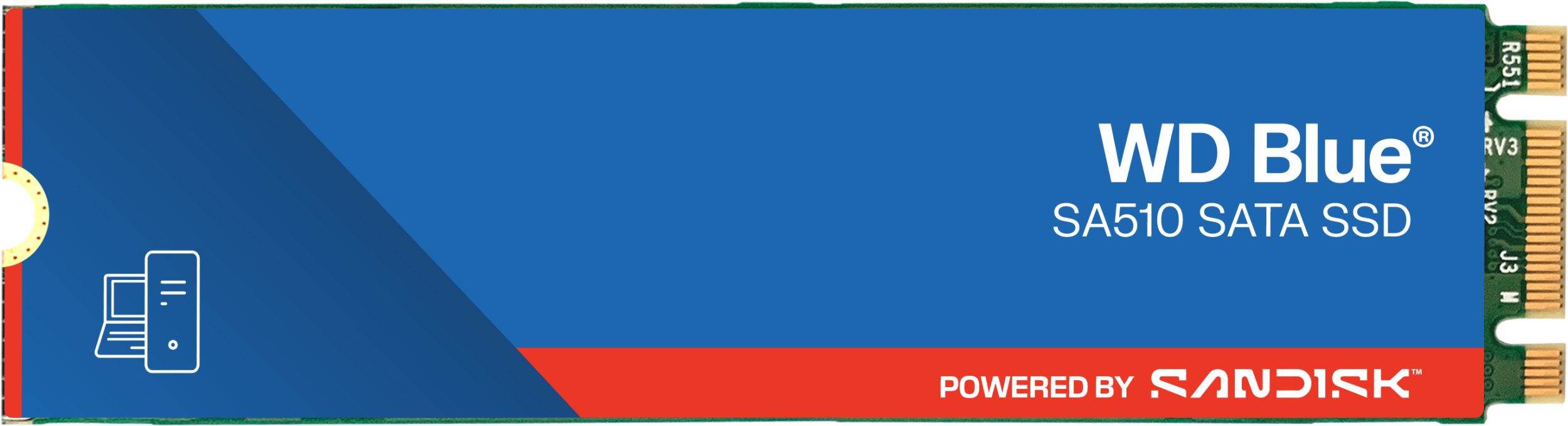 Dysk SSD SanDisk Blue SA510 1TB M.2 2280 SATA III (WDS100T3B0B)