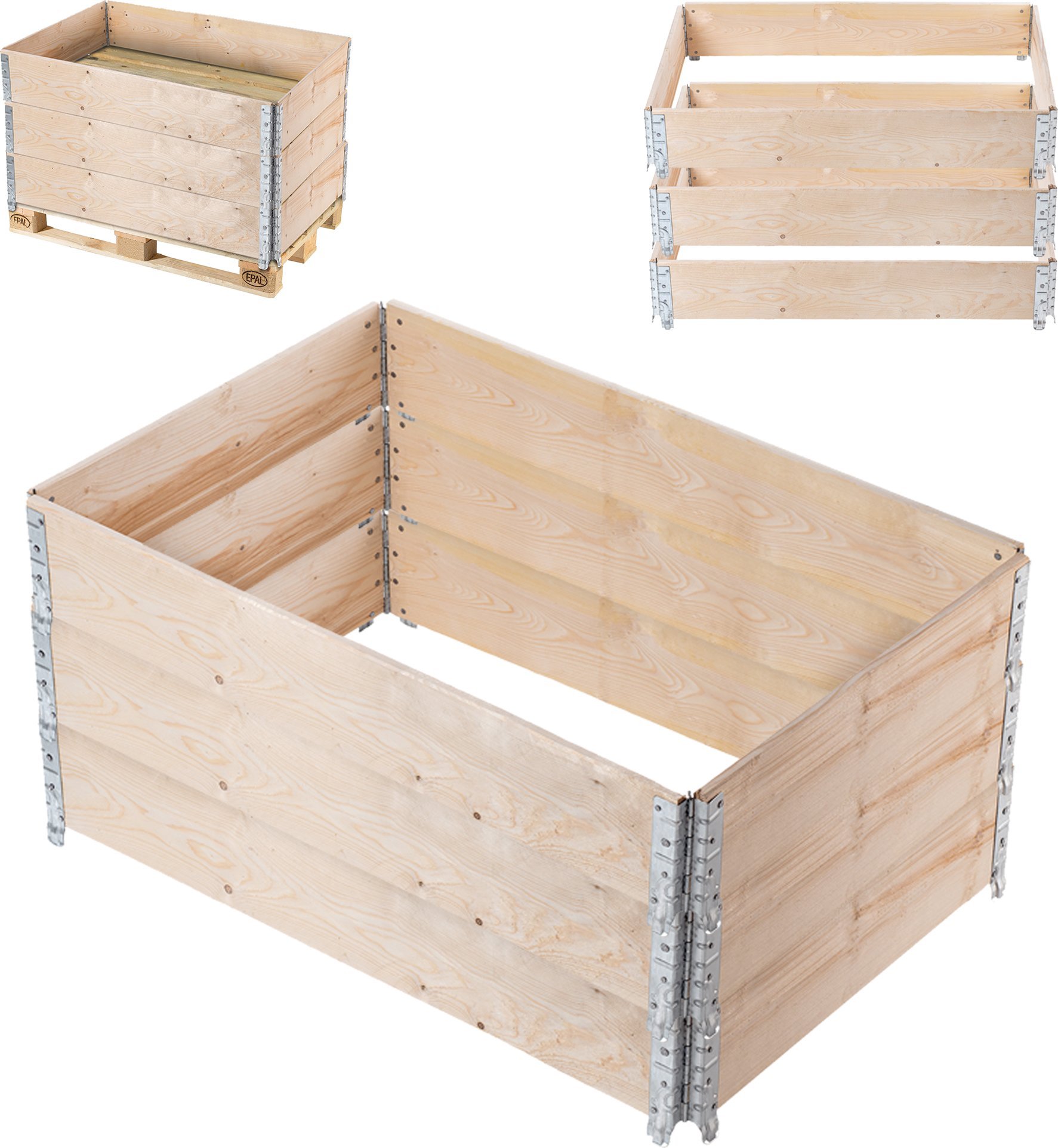 Kadax KADAX Nadstawka palet 1200x800x200 I gat. pak 3szt