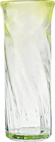 Inter-Deco Szklany cylinder Optyk zielony