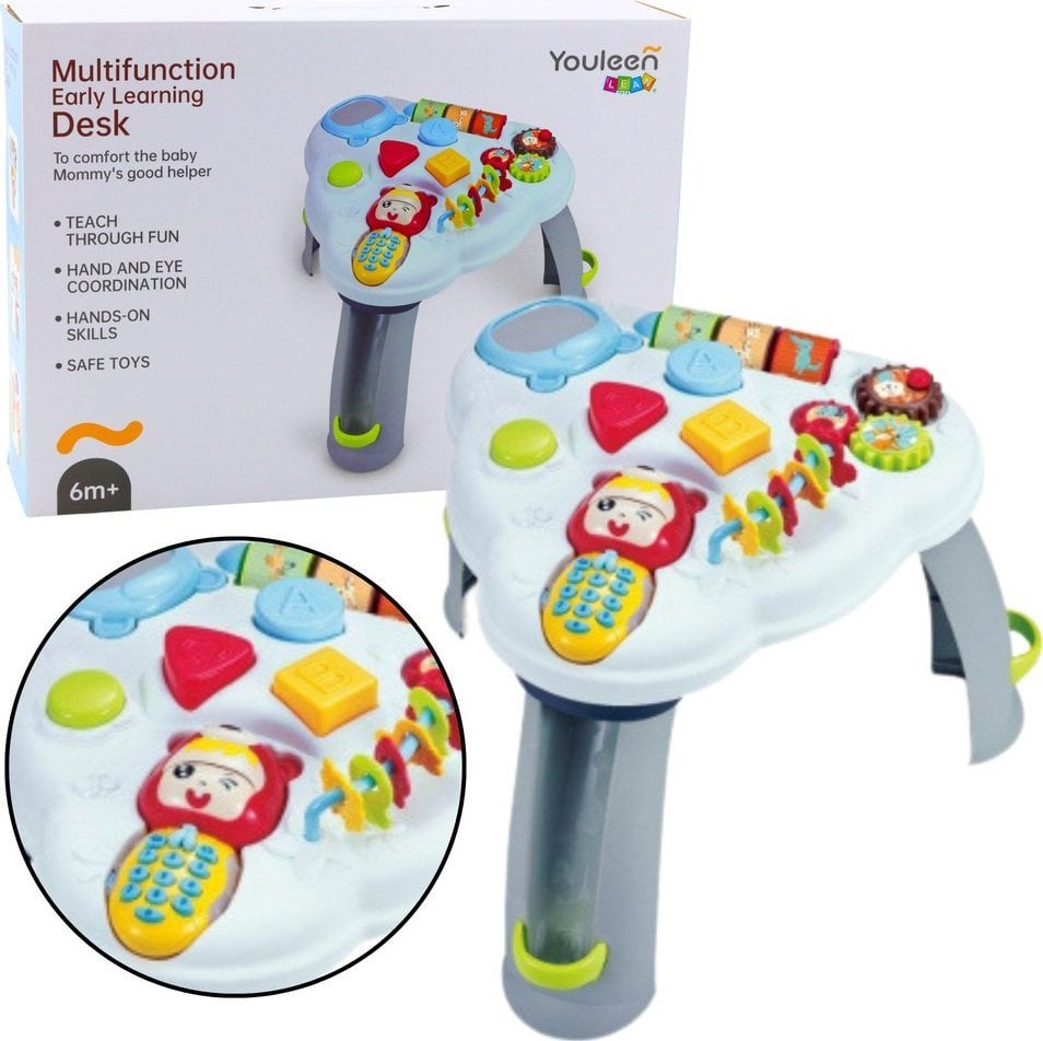 Interaktywny Stolik Edukacyjny Trójkątny Telefon Światła Dźwięki