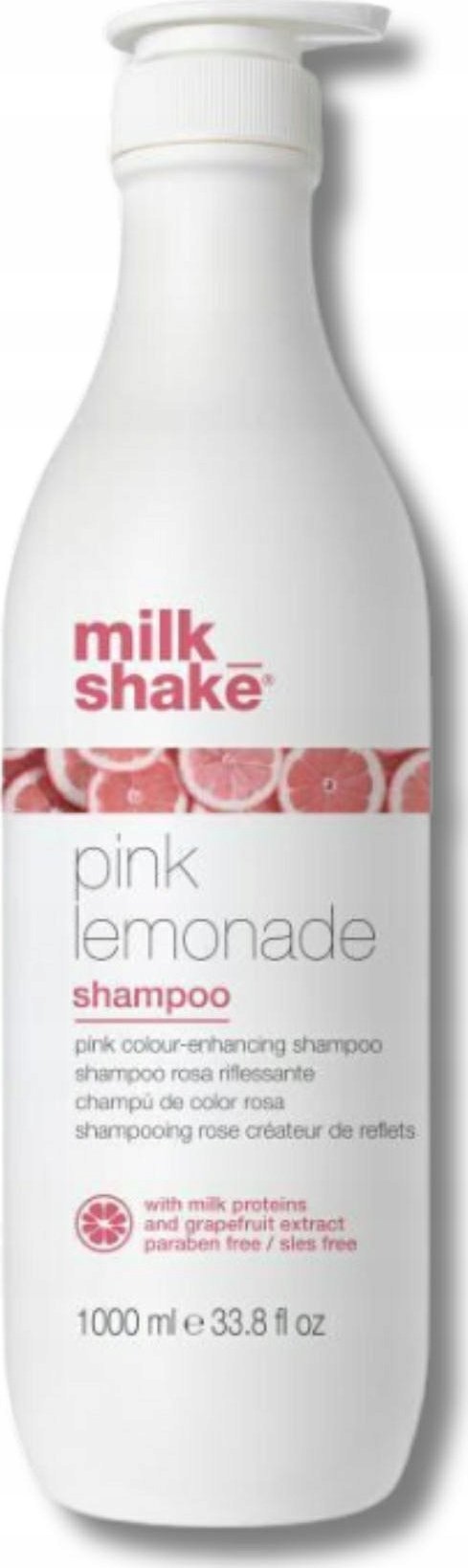 Milk Shake Milk Shake, Pink Lemonade, Milk Proteins, Hair Colour Shampoo, For Blonde Hair, Pink, 1000 ml For Women