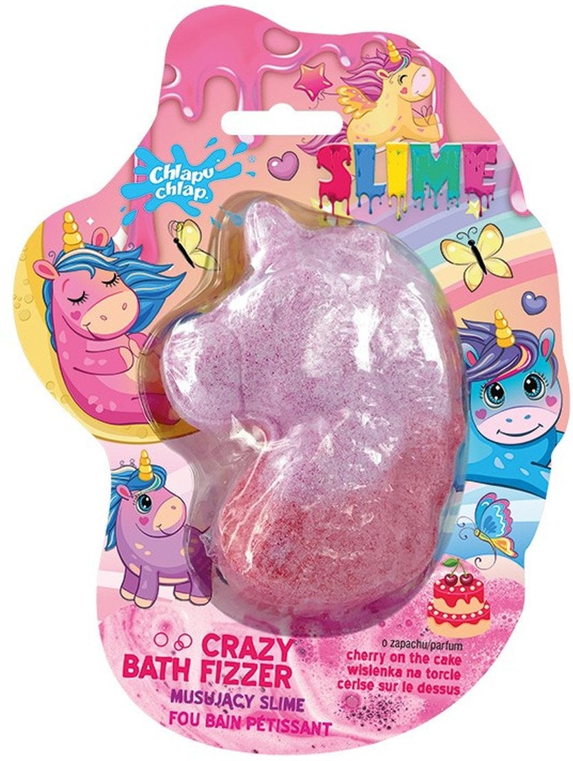 CHLAPU CHLAP Musujący slime do kąpieli JEDNOROŻEC - zapach wiśni