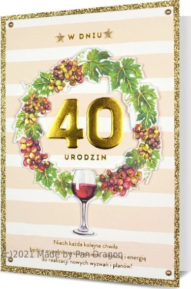 Pan Dragon Kartki karnet HM 200- 2295 Urodziny Pan Dragon