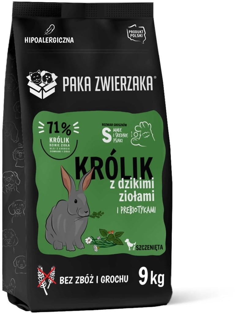 Paka Zwierzaka Paka Zwierzaka Seventh Heaven Królik z dzikimi ziołami Puppy S 9kg
