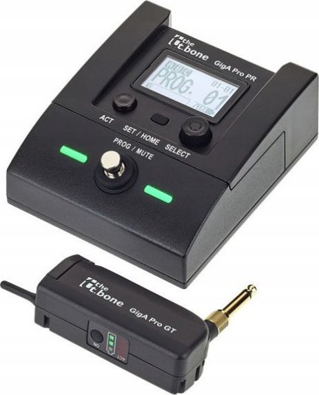 the t.bone GigA Pro Pedal Set Bezprzewodowy System 2,4 GHz Do Gitary i Basu