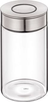Cilio Pojemnik kuchenny Cilio Vetro, szkło/stel nierdzewna, 1,0 l, śred. 10 x 18 cm