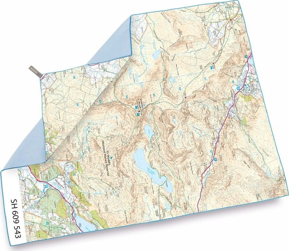 Lifeventure Ręcznik szybkoschnący SoftFibre OS Map Giant Snowdon