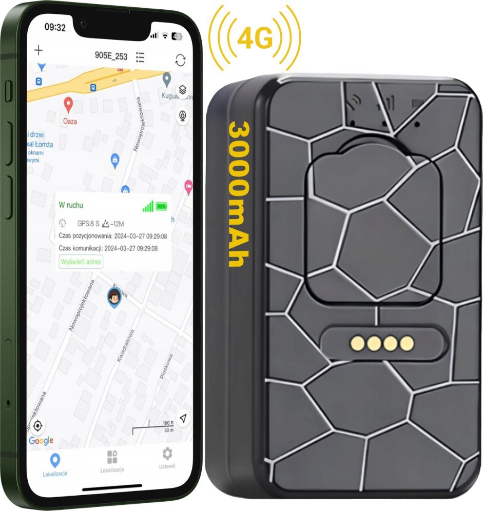 Moduł GPS Spreest LOKALIZATOR GPS 4G MINI DO POJAZDÓW ROWERU AUTA MAGNES TRACKER G50S 3000mAh