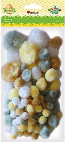 Titanum Pompony akrylowe mix 100szt