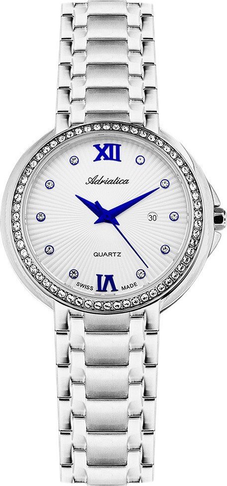 Zegarek Adriatica Zegarek damski Adriatica A3812.51B3QZ CYRKONIE srebrny