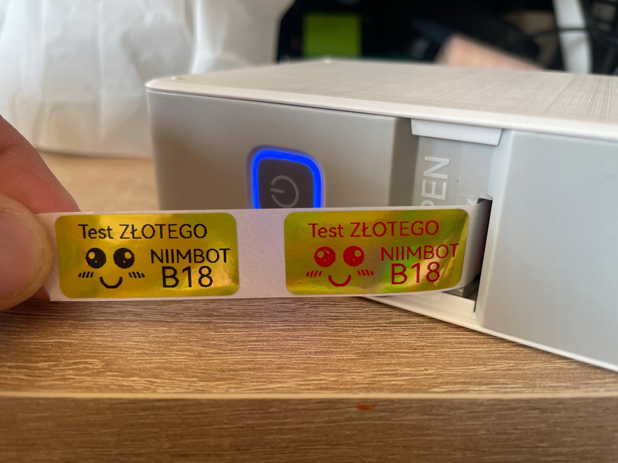 .NIIMBOT ETYKIETY Naklejki do B18 SREBRNY HOLOGRAM