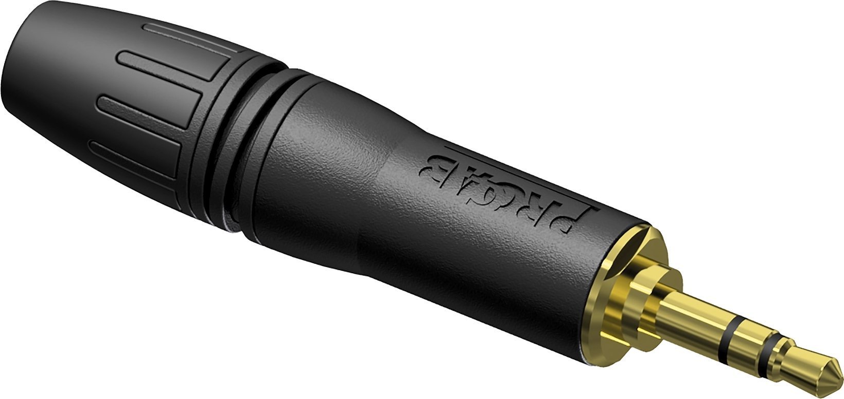 Adapter AV Procab PROCAB PCMJ3MX/BG Złącze kablowe – profesjonalny miniwtyk 3,5 mm stereo – pozłacane styki, czarna