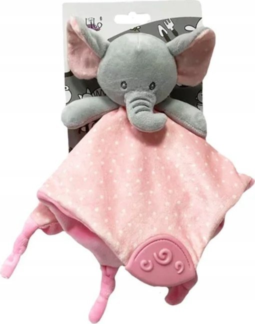 Tulilo Przytulanka Miluś Słonik różowy 25x25 cm