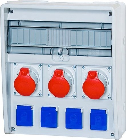 F-Elektro Rozdzielnica 17M ULISSE 16A/5P, 2x32A/5P, 4x230V IP65